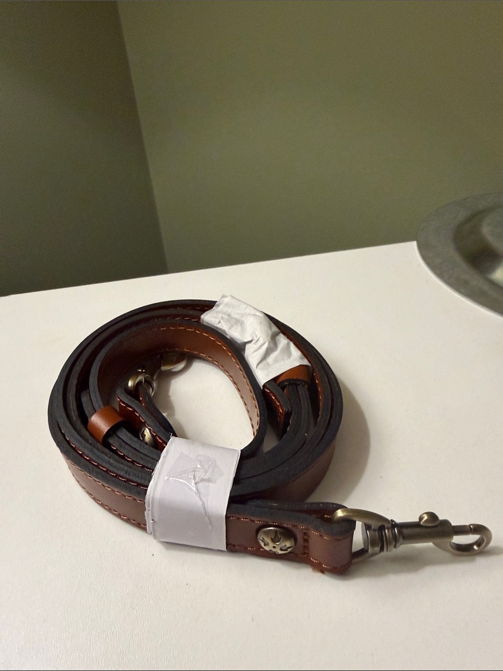 Patricia Nash Brown Leather Crossbody Replacement Strap with Antique Hardware